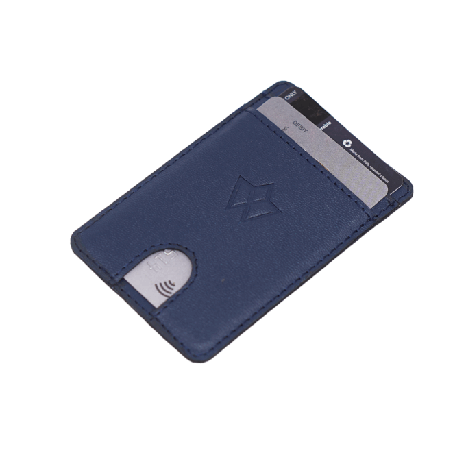 2 Slot Stick on Card Holder | Navy Blue