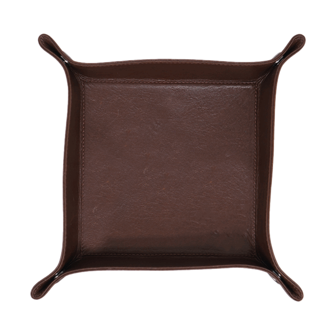 Leather Vale Tray | Mocha Earth