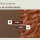Real leather vs fake leather