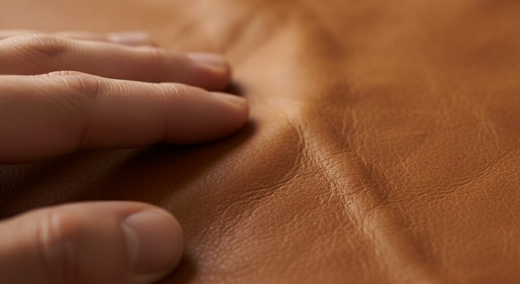 texture and feel of real leather vs fake leather