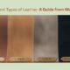 different types of leather