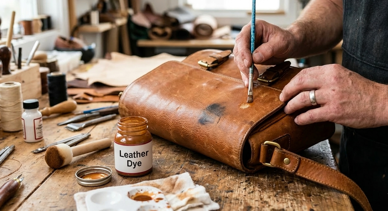 fixing scratched leather