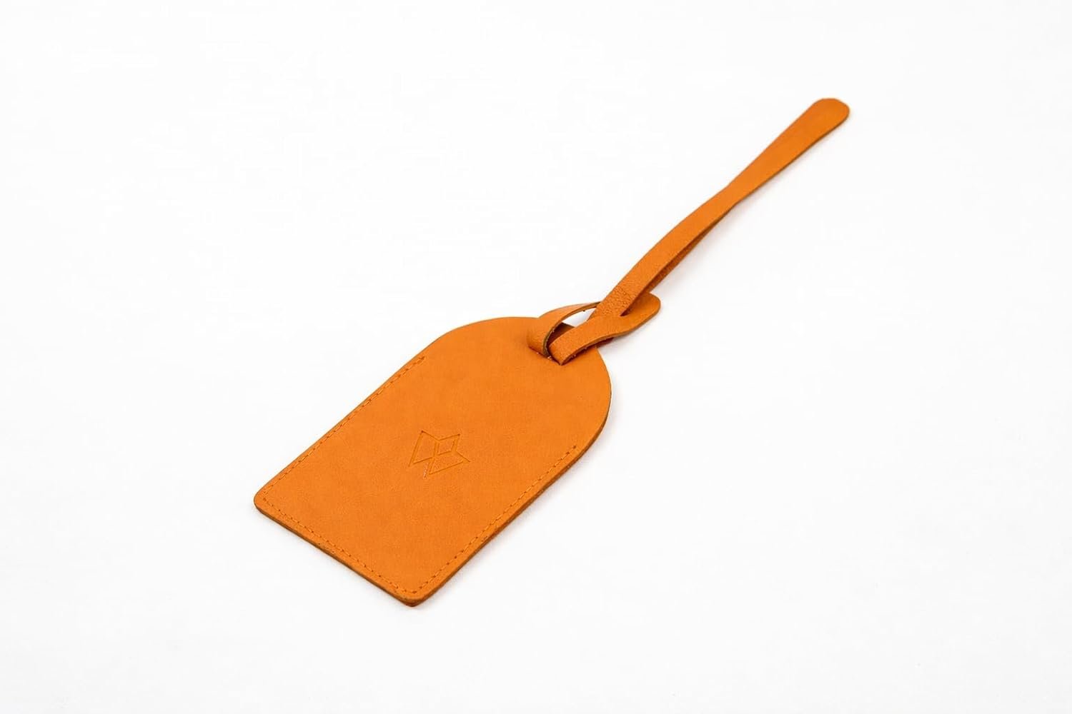 Leather Luggage Tag | Orange - Image 3