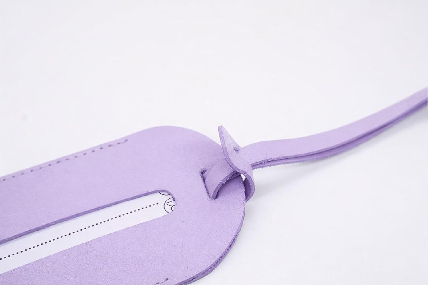 Leather Luggage Tag | Lavender - Image 4