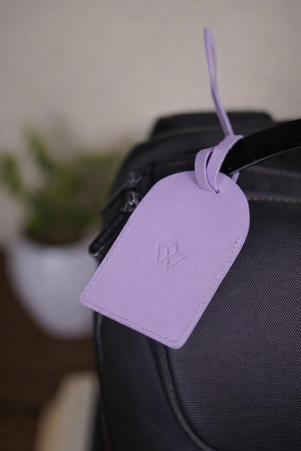 Leather Luggage Tag | Lavender - Image 8