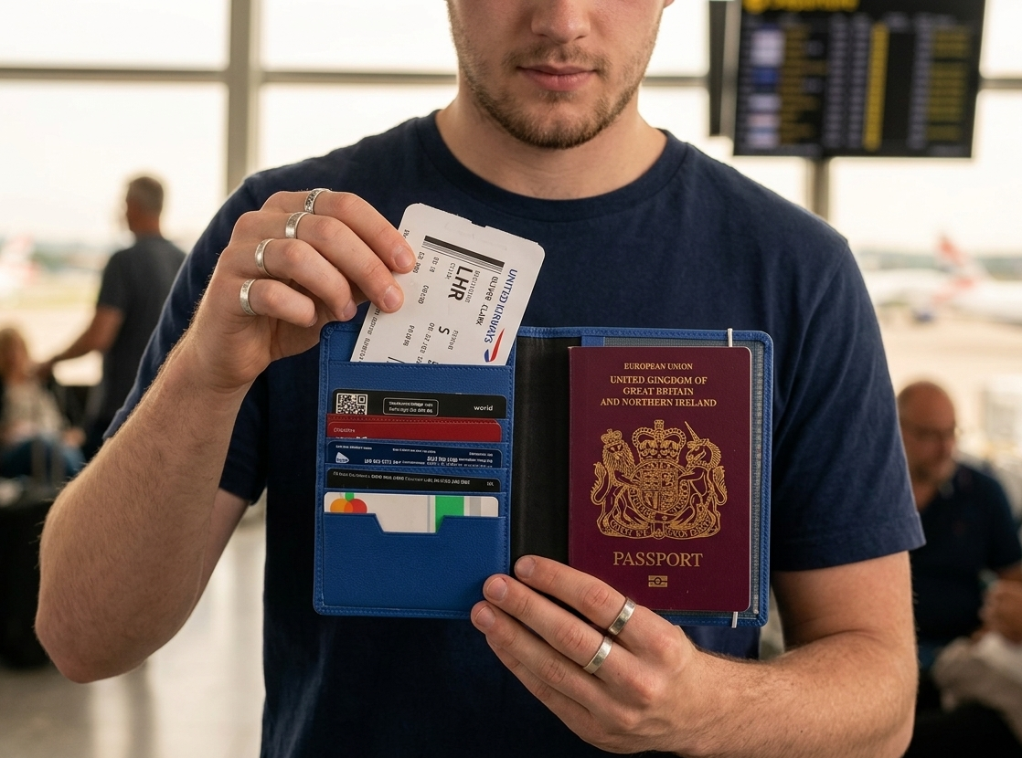 leather passport holder