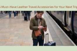 Leather travel accessories
