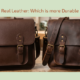 vegan leather vs real leather