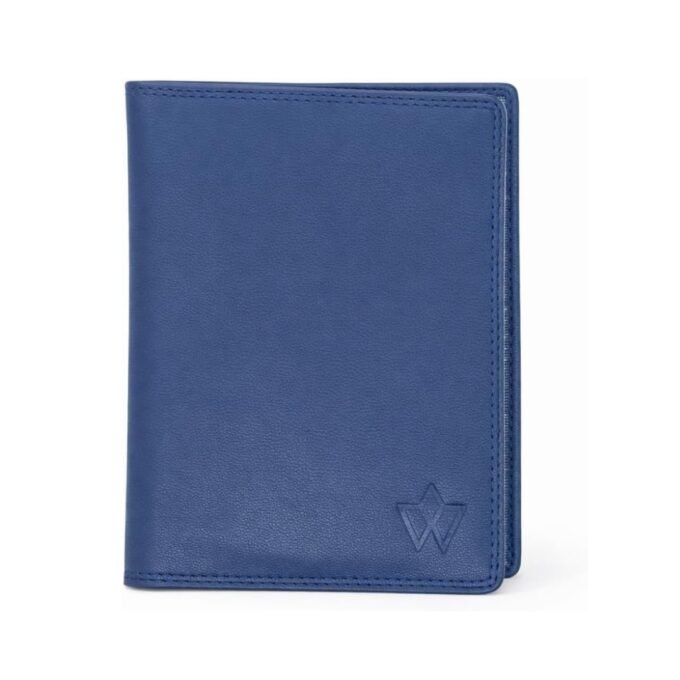 Genuine Leather Passport Holder Wallet with Boarding Pass Compartment