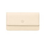 Full Grain Leather Soft Napa Leather Long Wallet for Women (Beige) | Leather wallet for women | Leather purse for women