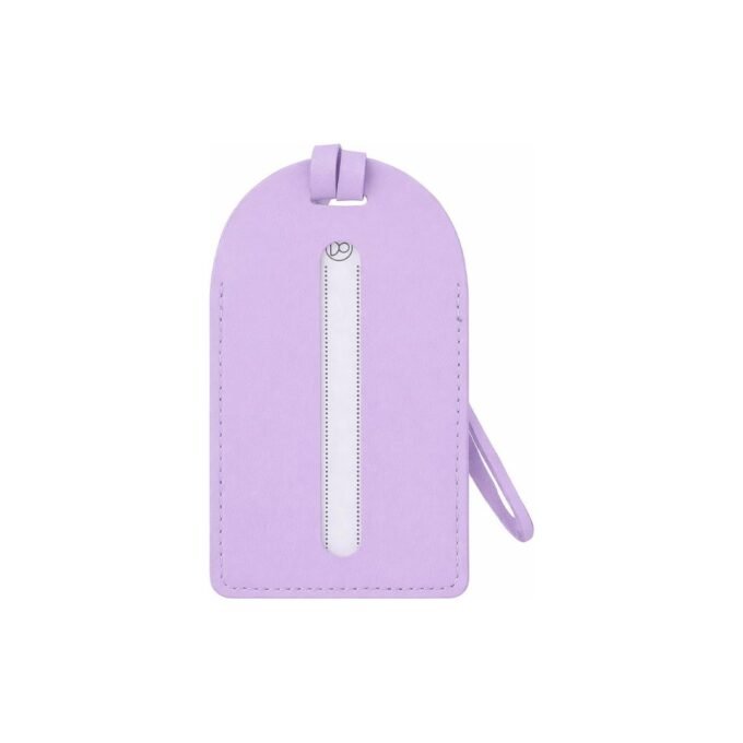 Leather Luggage Tag | Lavender