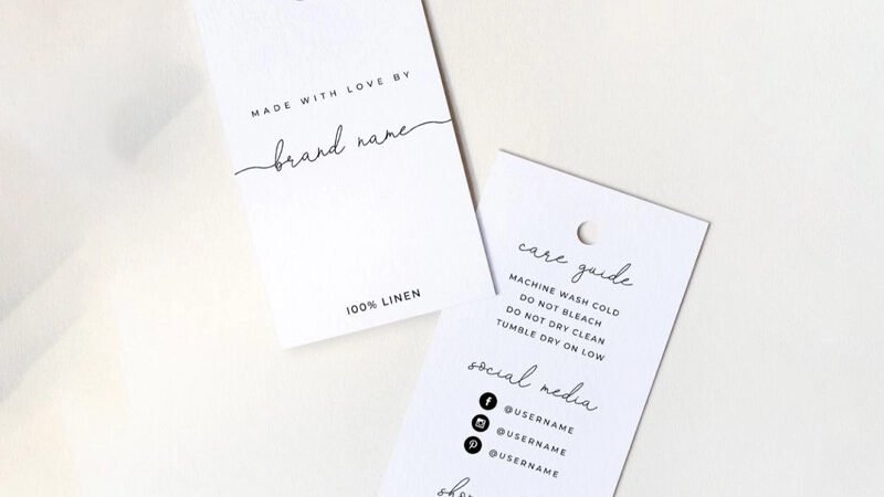 Custom retail tags