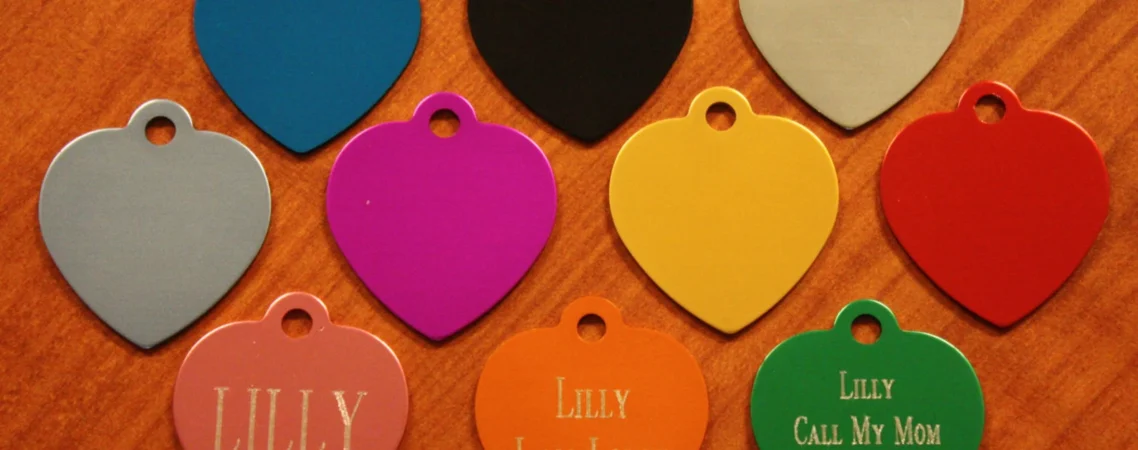 Custom Heart Tags