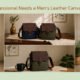 men's leather messenger bag